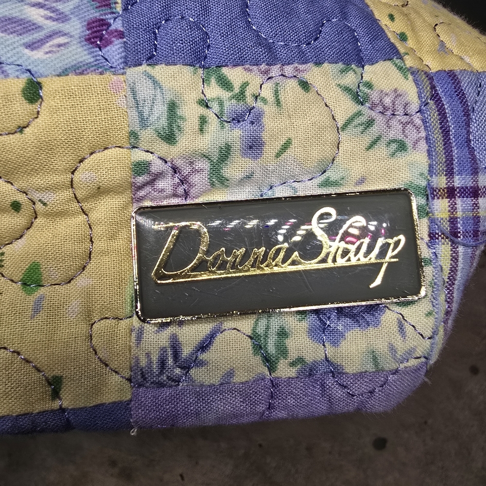 Purple And Yellow Donna Sharp Patchwork Over The … - image 2